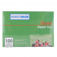 Member's Value Quart Zipper Bag 100pcs 